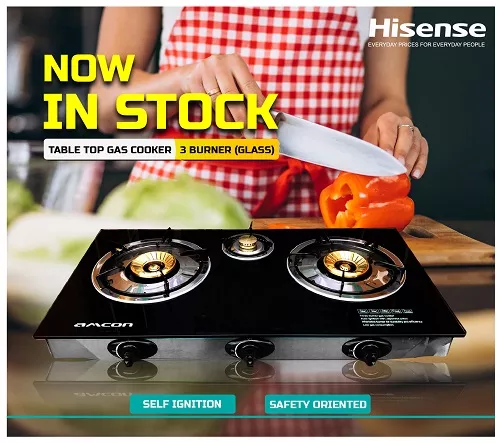 hisense gas cooker